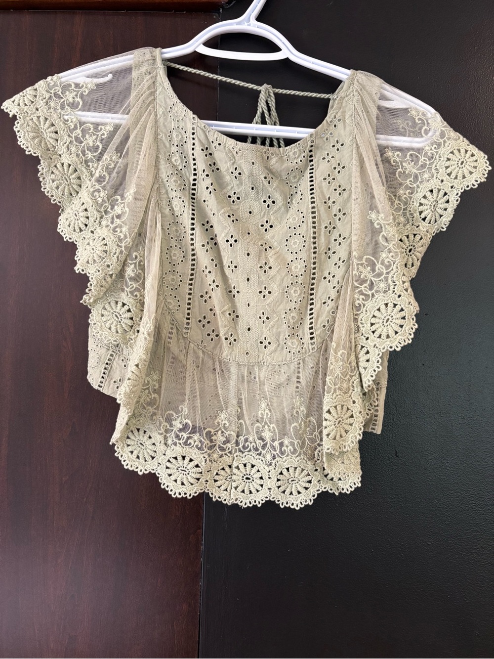ALTAR’D STATE sage green blouse